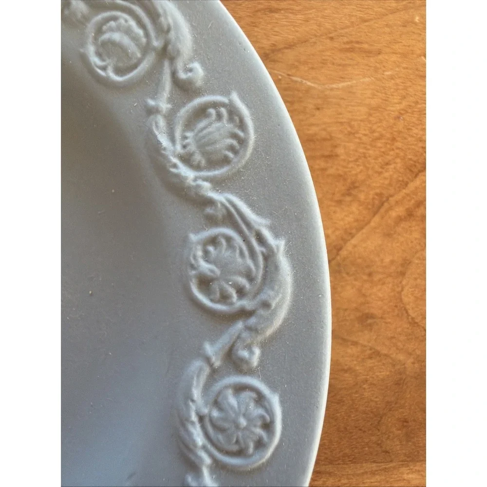 Vintage Wedgwood Blue Jasperware‎ Small Plate Trinket Dish 4.5